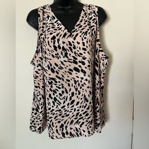 Nine West Asymmetrical Sleeveless Blouse